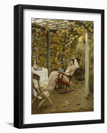 In the Pergola-Oscar Bluhm-Framed Giclee Print