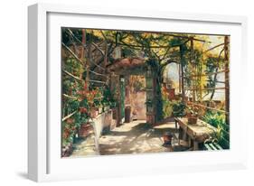 In the Pergola-Peder Monsted-Framed Art Print