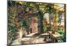 In the Pergola-Peder Monsted-Mounted Art Print