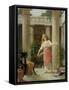 In the Peristyle-John William Waterhouse-Framed Stretched Canvas