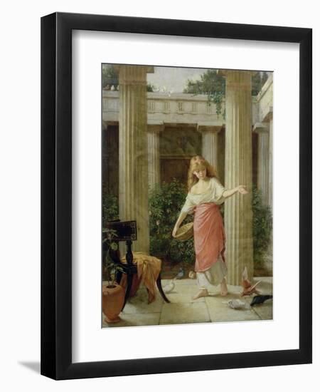 In the Peristyle-John William Waterhouse-Framed Giclee Print