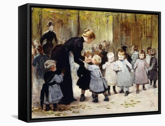 In the Playground-Henri Jules Jean Geoffroy-Framed Stretched Canvas