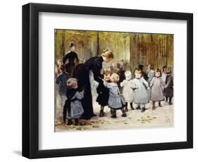 In the Playground-Henri Jules Jean Geoffroy-Framed Giclee Print