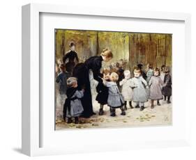 In the Playground-Henri Jules Jean Geoffroy-Framed Giclee Print