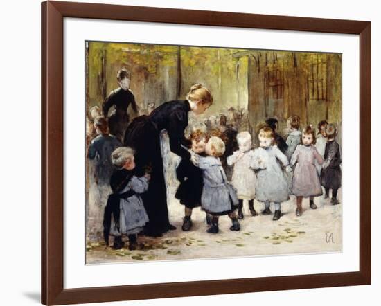 In the Playground-Henri Jules Jean Geoffroy-Framed Giclee Print