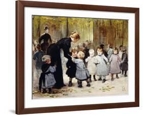 In the Playground-Henri Jules Jean Geoffroy-Framed Giclee Print