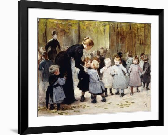 In the Playground-Henri Jules Jean Geoffroy-Framed Giclee Print