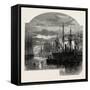 In the Pool, Colliers Unloading, Scenery of the Thames, UK, 19th Century-null-Framed Stretched Canvas