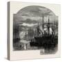 In the Pool, Colliers Unloading, Scenery of the Thames, UK, 19th Century-null-Stretched Canvas