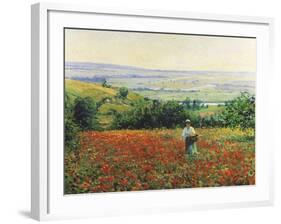 In the Poppy Field-Leon Giran-max-Framed Giclee Print