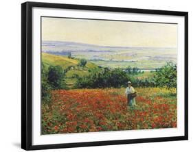 In the Poppy Field-Leon Giran-max-Framed Giclee Print