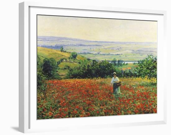 In the Poppy Field-Leon Giran-max-Framed Giclee Print