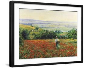 In the Poppy Field-Leon Giran-max-Framed Giclee Print