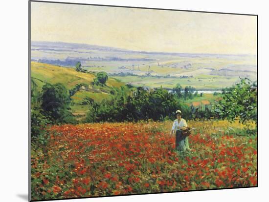 In the Poppy Field-Leon Giran-max-Mounted Giclee Print