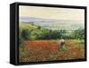 In the Poppy Field-Leon Giran-max-Framed Stretched Canvas