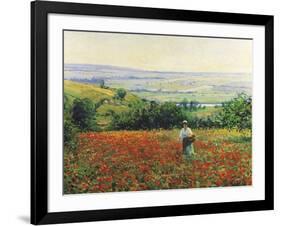 In the Poppy Field-Leon Giran-max-Framed Giclee Print