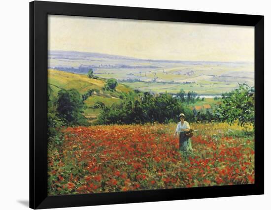 In the Poppy Field-Leon Giran-max-Framed Giclee Print