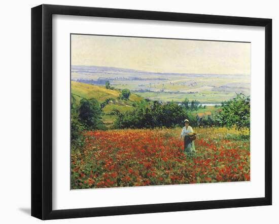 In the Poppy Field-Leon Giran-max-Framed Giclee Print