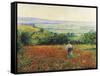 In the Poppy Field-Leon Giran-max-Framed Stretched Canvas