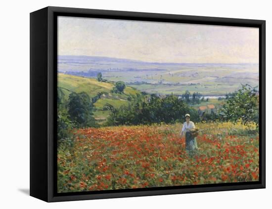 In the Poppy Field-Leon Giran-max-Framed Stretched Canvas