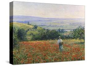 In the Poppy Field-Leon Giran-max-Stretched Canvas