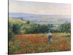 In the Poppy Field-Leon Giran-max-Stretched Canvas