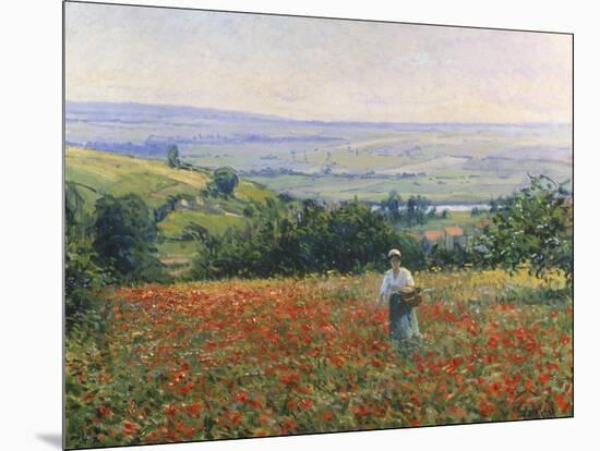 In the Poppy Field-Leon Giran-max-Mounted Giclee Print