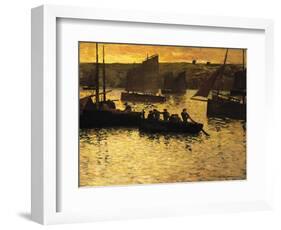 In the Port, 1895-Charles Cottet-Framed Giclee Print
