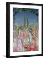 In the Presence of the Gods, Jupiter Grants Immortality to Psyche and Celebrates Her Marriage-Maurice Denis-Framed Giclee Print