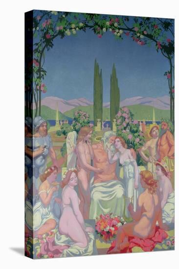 In the Presence of the Gods, Jupiter Grants Immortality to Psyche and Celebrates Her Marriage-Maurice Denis-Stretched Canvas