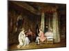 In the Prince's Chamber, 1872 (Oil on Panel)-Ignacio Leon Y Escosura-Mounted Giclee Print