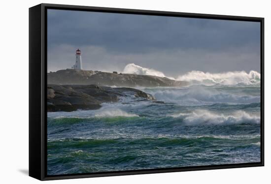 In the Protection of a Lighthouse-Jamie Morrison-Framed Stretched Canvas