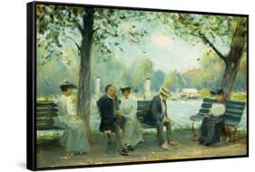 In the Public Gardens, Boston-Arthur Clifton Goodwin-Framed Stretched Canvas