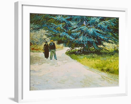 In the Public Gardens in Arles, 1888-Vincent van Gogh-Framed Giclee Print