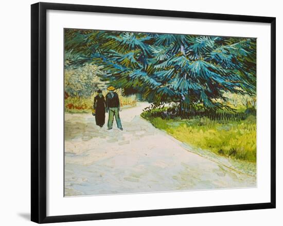 In the Public Gardens in Arles, 1888-Vincent van Gogh-Framed Giclee Print