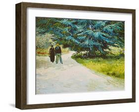 In the Public Gardens in Arles, 1888-Vincent van Gogh-Framed Giclee Print