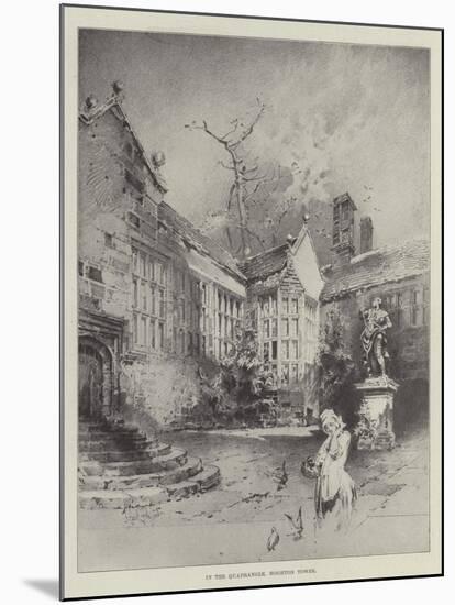 In the Quadrangle, Hoghton Tower-Herbert Railton-Mounted Giclee Print