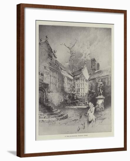 In the Quadrangle, Hoghton Tower-Herbert Railton-Framed Giclee Print