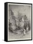 In the Quadrangle, Hoghton Tower-Herbert Railton-Framed Stretched Canvas
