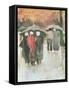In the Rain, 1882-Vincent van Gogh-Framed Stretched Canvas