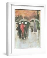 In the Rain, 1882-Vincent van Gogh-Framed Giclee Print