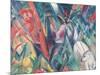 In the Rain, 1912-Franz Marc-Mounted Giclee Print