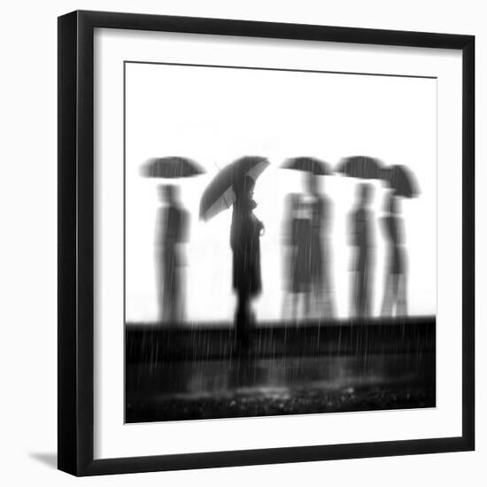 In The Rain-Antonyus Bunjamin (Abe)-Framed Photographic Print