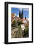 In the Red Steps in the Old Town of Mei§en, View to the Cathedral-Uwe Steffens-Framed Photographic Print