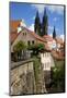 In the Red Steps in the Old Town of Mei§en, View to the Cathedral-Uwe Steffens-Mounted Photographic Print
