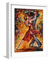 In the Rhythm of Tango-Leonid Afremov-Framed Art Print