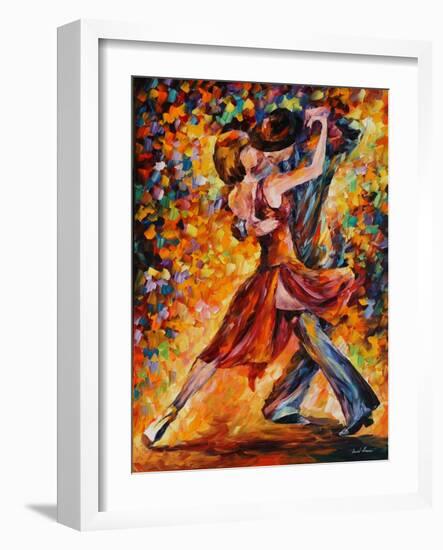 In the Rhythm of Tango-Leonid Afremov-Framed Art Print