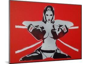 In The Ring-Abstract Graffiti-Mounted Giclee Print