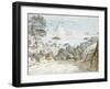 In the Road to Santa Maria De'Monti, Near Naples: Morning-Thomas Jones-Framed Giclee Print