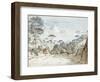 In the Road to Santa Maria De'Monti, Near Naples: Morning-Thomas Jones-Framed Giclee Print